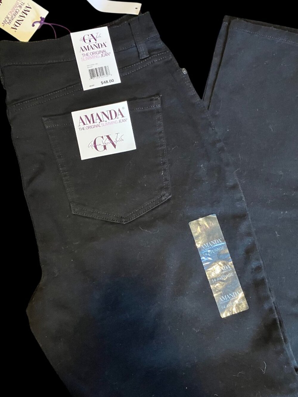 NWT Gloria Vanderbilt "Amanda" Jeans Size: 14 - Picture 2 of 6